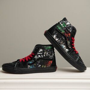 Vans x Disney 100 Villains Sk8 Hightop Sneakers M Sz 9.5 Skater Punk Streetwear